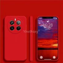 For Realme 12 4G dėklas Skysto silikono paprastas dėklas Realme 12 4G dangtelis TPU apsaugantis nuo kritimo telefono apsauginis dangtelis Realme 12 dėklas Realme 12 4G raudona