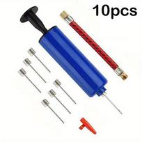 10 vnt./rinkinys Nešiojamas Mini Rankinis Oro Kamuolių Siurblys Pripučiamas Rinkinys su Adata Futbolo Krepšinio Futbolo Tinklinio Kamuoliams 10pcs/set