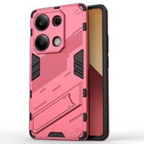 For Xiaomi Redmi Note 13 7 9 9S 10 10S 11 12 Pro Max 4G 5G Shockproof Armor Back Cover Case Anti-Fall Protect Kickstand Coque Redmi Note 13 4G rožinė
