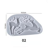 Epoksidiniai Netaisyklingi Papuošalų Gamybos Įrankiai Auskarai Dervos Forma Kalėdų Briedis Raktų Pakabukas Silikoninė Forma Kalėdinės Eglutės Papuošalas šviesiai geltonos spalvos