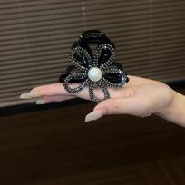 1PC Hollow Flower Grab Clip Female Medium High Sense Back Head Half Tie Hair Shark Clip juoda