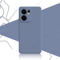 Luxury Square Liquid Silicone Cases for OPPO Reno 13F Reno13 F 4G 5G Reno13F 6.67  360 Soft Phone Cover Waterproof Bags Reno13 F 4G pilka spalva