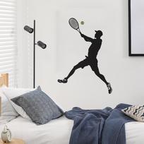 Kūrybingi Juodi Siluetai Sportininkai Miegamojo Svetainės Namų Fono Gražinimo Dekoracija Sienų Lipdukai 30*60cm/fun-b122