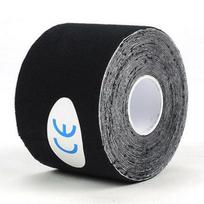Lipdukas Atletinis įvyniojimas Kineziologinė sportinė juosta Raumenų tvarstis Klijai Patempimas Trauma Juosta black-5cm*5m