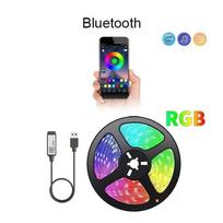 1M–30M RGB LED juostos šviesos su Bluetooth programėlės valdymu, išmanios 5050 SMD lanksčios juostos šviesos svetainei, miegamajam, vakarėlio dekoravimui 1m įvairiaspalvis