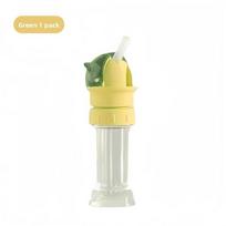 Universal Baby Kids Straw Anti Choking Mineral Water Portable Convertible Cover 1PC žalia