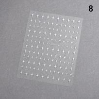 1Pcs White Black Stars Nails Stickers Irregular Pentagram Decals Pink Laser Shiny Glitters Starlight Manicure Ornaments Sliders