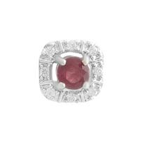 Sidabrinis pakabukas su rubinu 0,525ct (2187875) rubino raudonumo spalva