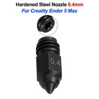 3D Printer Parts for Creality Ender 5 Max Hardened Steel Nozzle 0.4 0.6 0.8mm Hotend Nozzles 450℃ Harden Extruder for Ender5 MAX 1Pcs-0.4mm