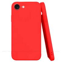 iPhone 8 dėklas Dangtelis iPhone 8 7 SE 2020 2022 Capas Originalus skystas silikonas Atsparus smūgiams telefono buferis Minkštas TPU Fundas iPhone 8 For iPhone 8 raudona
