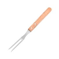 Lauko mėsos pjaustymo šakutė kepsniams wooden handled spit