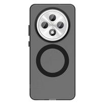 OPPO Reno 12F Saldainių Spalvos Dėklas Su Magsafe Bevielio Įkrovimo Magnetu OPPO Reno 12F Atsparus Smūgiams Minkštas Dangtelis Funda For Reno 12F juoda