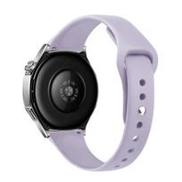 18mm 20mm 22mm Plonas dirželis Samsung Galaxy watch 7/6/5/pro/4 Silikoninė apyrankė Huawei watch GT 4-2e-3-3 pro 46mm xiaomi laikrodžių apyrankės 18mm šviesiai violetinė spalva