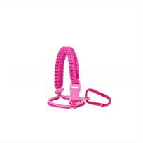 12-64oz Water Bottle Accessories Paracord Rope Holder Wide Mouth Bottle Portable Rope Hand Strap Cup Carrier Color Cupful Rope rožinė raudona spalva