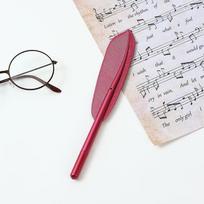 Creative Retro Feather Pen - 0.5mm Black Ink, Water-Based, Ideal for Students, Holiday Gift Stationery Black Refill
