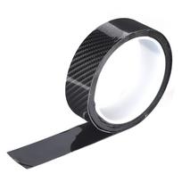 Juoda anglies pluošto apsauginė plėvelė automobilio durų krašto apsaugai nuo įbrėžimų lipdukas 3CM*3M