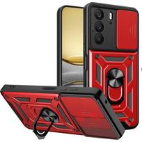 Kickstand Armor Phone Case For Realme C71 C75 4G Cover Lens Protection With Ring Magnetic Holder Coque Fundas Realme C71 raudona