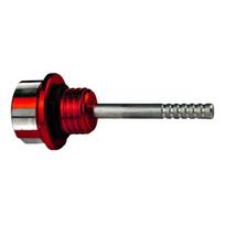 Variklio karterio alyvos lygio matuoklis Universalus alyvos matuoklio dangtelis Kištukas motociklui Purvo dviračiui Matuoklis raudona