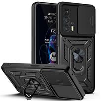 Dėklas Motorola Edge 20 Pro su slankiojančiu kameros apsauginiu dangteliu, Dėklai telefonui Moto Edge20 Lite, Krašteliai, Magnetinis laikiklis, Stovas, Dangtelis, Fundas Moto Edge 20 Pro juoda