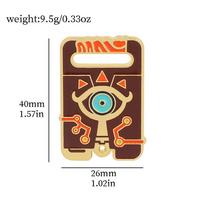 Legend Of Zelda Breath Of The Wild Metal Badge Pin Link's Kingdom Tear Shield StyleE