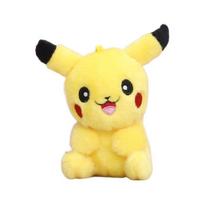Žavingas ir mielas ilgaplaukis Pikachu pliušinis žaisliukas raktų pakabukas Minkštas ir jaukus pakabukas