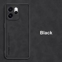 OPPO Reno 15 Pro 5G dėklas Prabangus PU odos telefono dėklas OPPO Reno15 Pro galinis dangtelis TPU silikonas Atsparus smūgiams Pilna apsauga Reno 15 5G juoda