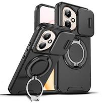 Dėl Honor 400 Pro slankiojančios kameros apsaugos magnetinis stovas telefono dėklas skirtas Honor 400 Lite Defender dangtelis Honor 400 (Global) juoda