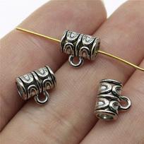 Priedai Dalys Pakabuko Galvutė Lenktas Vamzdelis Vaikų Juvelyrikos Medžiagos ZA042 A07-10pcs-10x9x6mm
