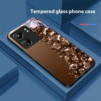 Pilnas deimantų dėklas Xiaomi Redmi 13C Note13 12 Pro Plus 5G Note 9 13T Pro POCO X6 F5 F6 juodo grūdinto stiklo telefono dėklas Redmi NOTE 7