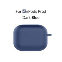 Apple AirPods Pro 3 Bluetooth ausinių apsauginis dėklas - 2025 m. leidimas airpodspro3 tamsiai mėlyna spalva