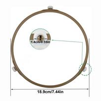 17,8CM/18,9CM/22CM Mikrobangų krosnelės ritinėlio laikiklis Universalus besisukantis žiedas 22cm  14mm wheels