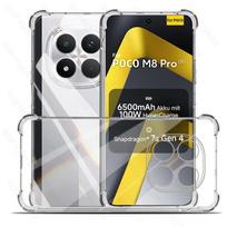 Transparent Phone Case for Xiaomi Poco M8 Pro 5G Back Cover PocoM8 PocoM8Pro Poko Little M8Pro M 8 8Pro 2026 Global Armor Shell TPU&For Poco M8 Pro 5G skaidri