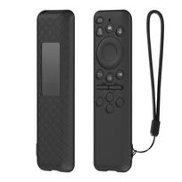 SAMSUNG BN59-01432A/BN59-01480L Silikoninis nuotolinio valdymo pulto dėklas Anti-Scratch Apsauginis dangtelis Atsparus smūgiams Smart TV priedai juoda