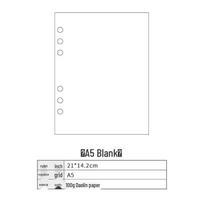Korėjietiško stiliaus blizgus PVC laisvų lapų planuoklis-užrašinė (A5/A6) A6 white