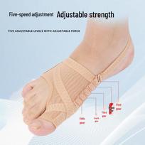 Ultra-Thin Breathable Hallux Valgus Day-Night Toe & Thumb Corrector Socks Large (38-43)