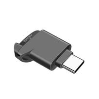 USB2.0 Kortelių skaitytuvas TF atminties Mini kortelių skaitytuvas Palaiko 2 TB talpą Didelės spartos perdavimas Type-C įrenginio adapteris Telefonui juoda