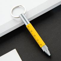 6-in-1 Multitool Pen Metal Outdoor Tool Pen Durable Ballpoint Pen  Outdoor Tool Pen Red 01