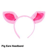 Priedai suaugusiems Vaikų kostiumų rinkinys Kaklaraištis Lankelis kiaulės ausys Nosies uodega Rožinė kiaulė Karnavalinė suknelė Pig Ears Headband
