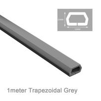 Cable Management Cord Hider Floor Cord Cover Length 1 Meter Pet Friendly Design Trapezoidal Gray