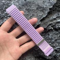 20mm Sports Breathable Nylon Strap For Garmin Forerunner 165 Vivoactive 5 3 Venu Sq 2 245 645 Approach S12 Bracelet Watchband 20mm šviesiai violetinė spalva