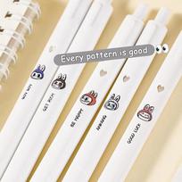 6 vnt. Labubu neutralus rašiklis Kawaii Anime mielas studentų egzaminų biuro gelinis rašiklis Tušinukas Mokymosi kanceliarinės prekės Dovanos 6pcs