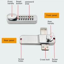 Mechanical Door Lock Digital Combination Push Button Keypad Keyless Code Set Security Intelligent Lock for Room China Mainland