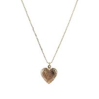 Heart Locket Necklace Memory Heart Pendant Necklace Alloy Material Perfect Gift for Valentine's Day and Graduation white