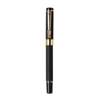 Signature Metal Gel Pen with Nib and Barrel - Ideal for Business, Office, or Gifting matinė juoda spalva