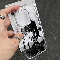 Phone Case Anime D-Death Note For iPhone 17 16e 16 15 14 13 12 11 mini Pro Max X XR XSMAX 8 7 Air Plus Transparent Soft Cover iPhone 14 ProMax