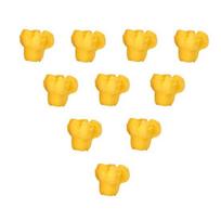 10Pcs Popcorn-Shaped Pencil Cap Eraser Set Cute Rubber Erasers for Kids Students Fun Classroom Prize School Supply Party Favors Random Style