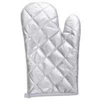 Quilted Silver-Coated Oven Mitts with High Heat Resistance for Cooking and Baking 1pc sidabras