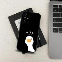 Cartoon Funny Duck Phone Case For Samsung S24,S21,S22,S23,S30,Ultra,S20,Plus,Fe,Lite,Note,10,9,5G Black Soft Cover Samsung S30Ultra5G