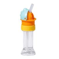Water Bottle Straw Lid Leak-Proof Adapter for Kids Adults Portable Conversion Cap with Built-in Straw And Flip-Top Spill Resistant Lid Fits Most H white