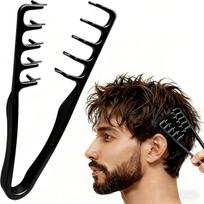 Men's Texturising Comb, Curly Hair Comb, Wide Tooth Comb, Volumizing Tool, Styling Accessory For  And Bangs Unisex Hair juoda